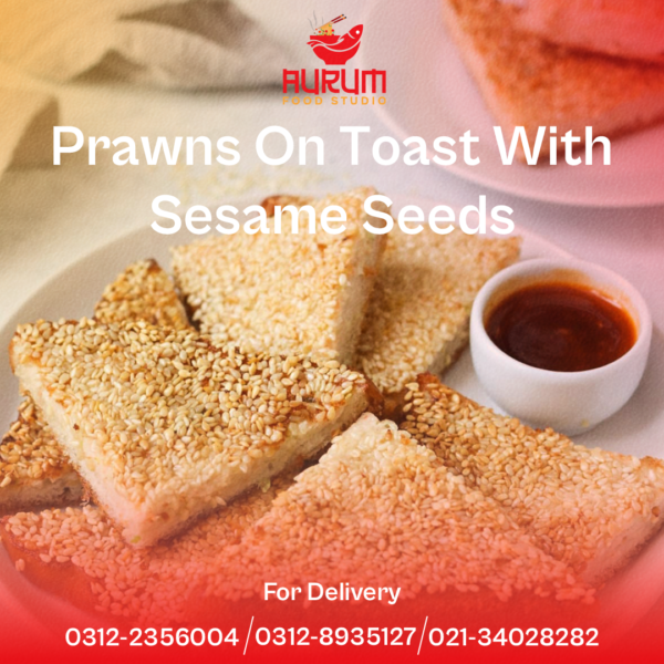 Prawns On Toast With Sesame Seeds